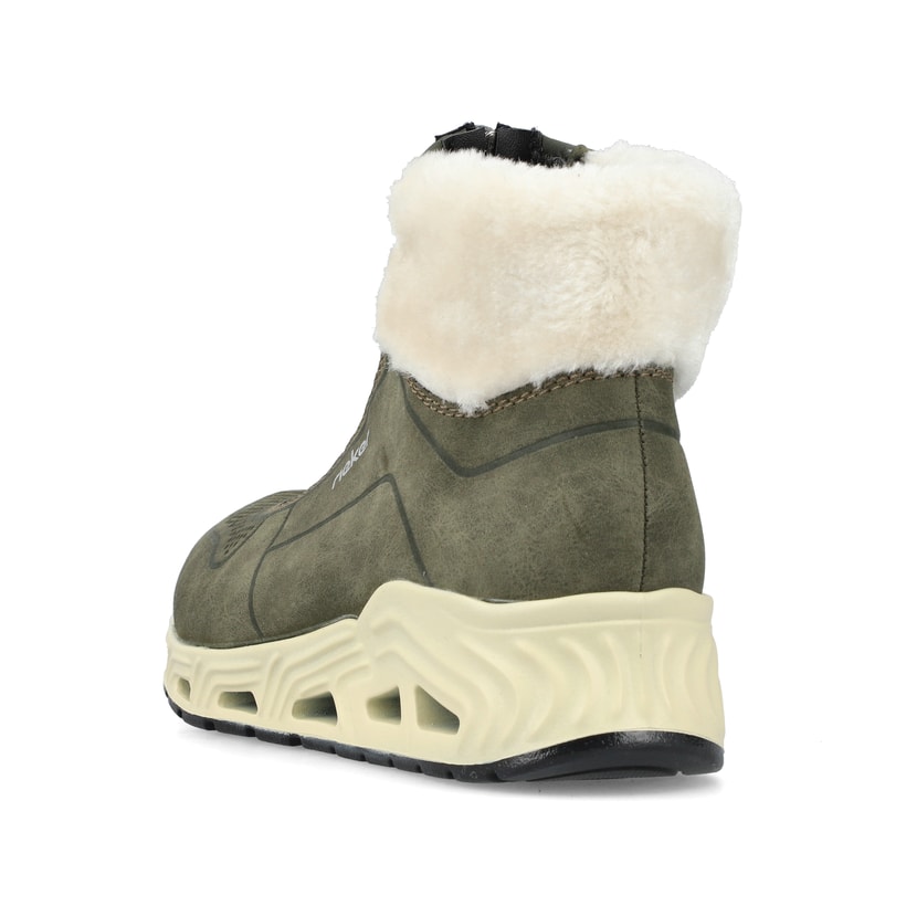 Rieker Artikelnummer N5271-52 Rieker Damen Kurzstiefel schilfgrün Im Verkauf