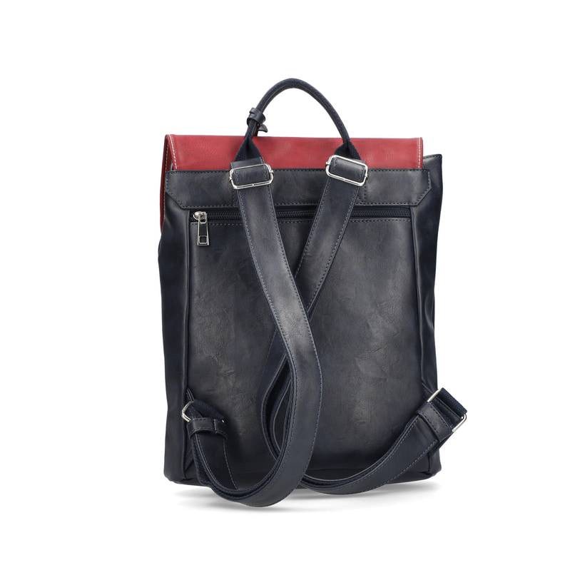 Rieker Artikelnummer H1357-14 Rieker Rucksack stahlblau-kirschrot Auslauf