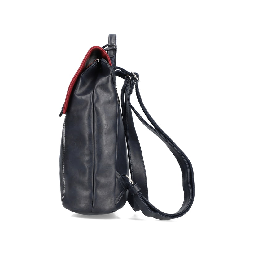 Rieker Artikelnummer H1357-14 Rieker Rucksack stahlblau-kirschrot Auslauf