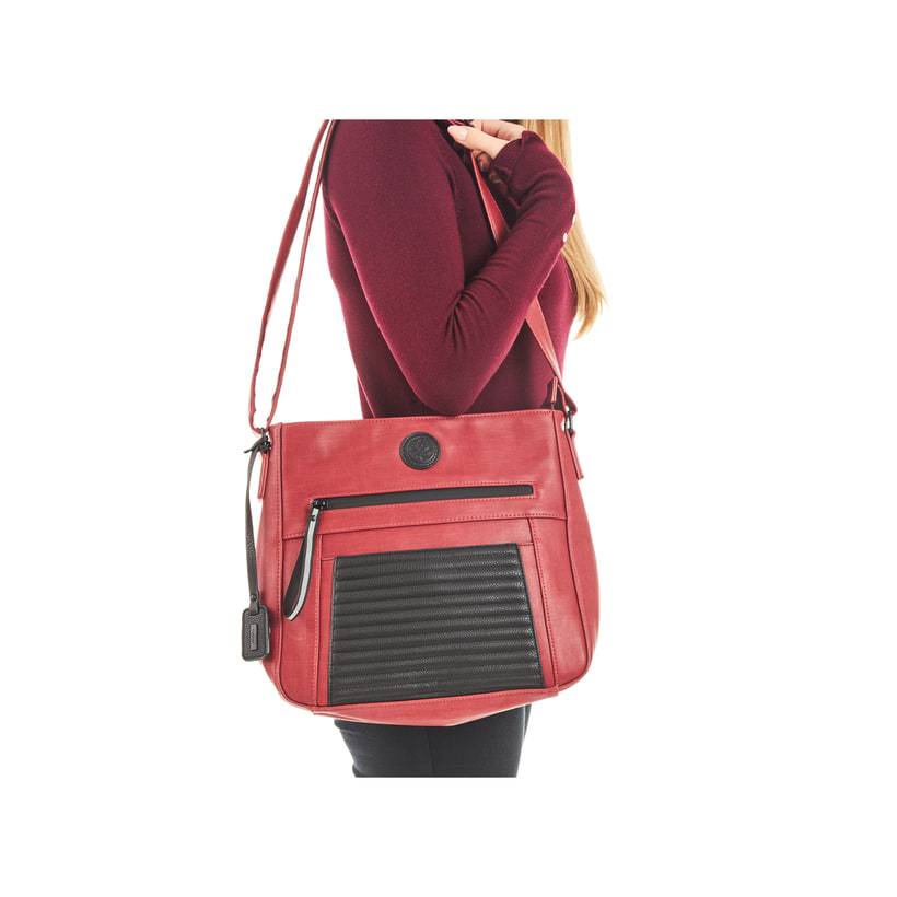 Rieker Artikelnummer H1481-33 Rieker Handtasche feuerrot-schwarz Blitzverkäufe