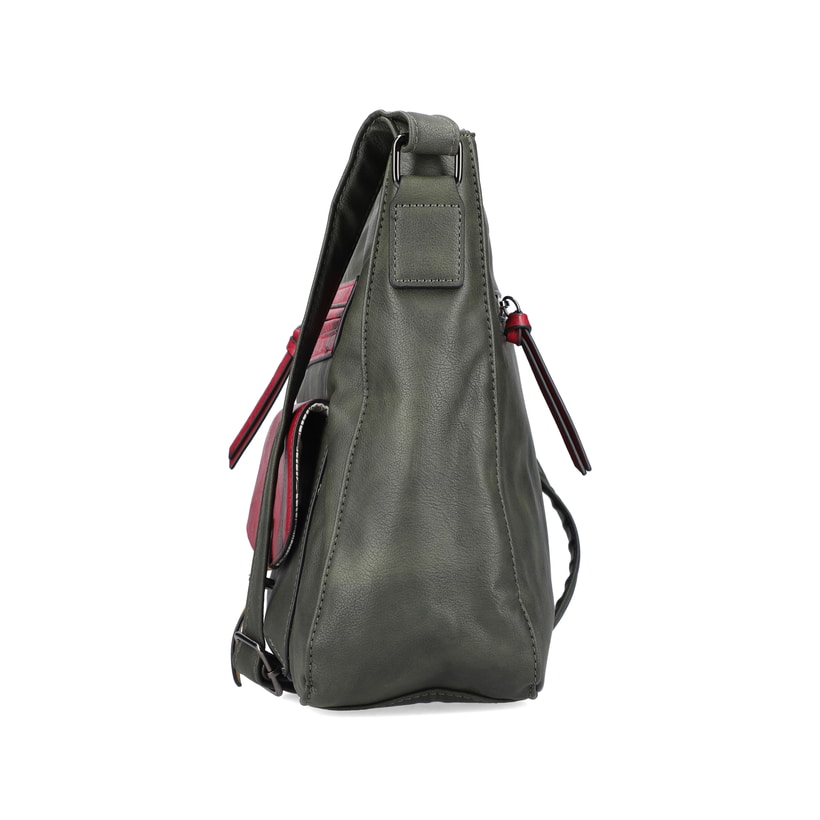 Rieker Artikelnummer H1340-56 Rieker Handtasche khaki-kirschrot Fabrikpreis