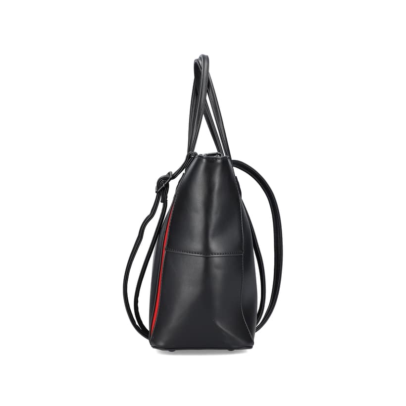 Rieker Artikelnummer H1524-00 Rieker Shopper tiefschwarz-feuerrot Rabatt