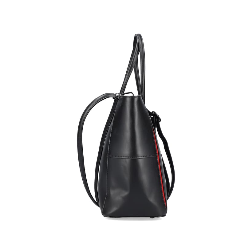 Rieker Artikelnummer H1524-00 Rieker Shopper tiefschwarz-feuerrot Rabatt
