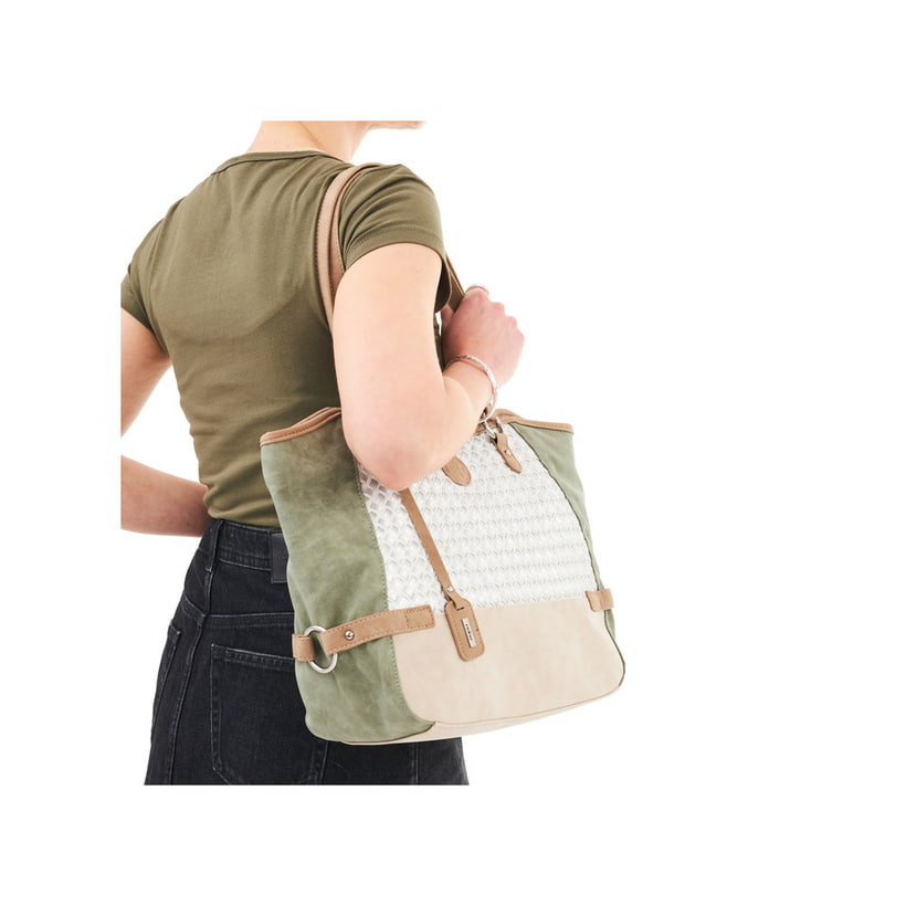 Rieker Artikelnummer H1066-96 Rieker Shopper mintgrün-altweiß-hellbeige Jubiläumsangebot