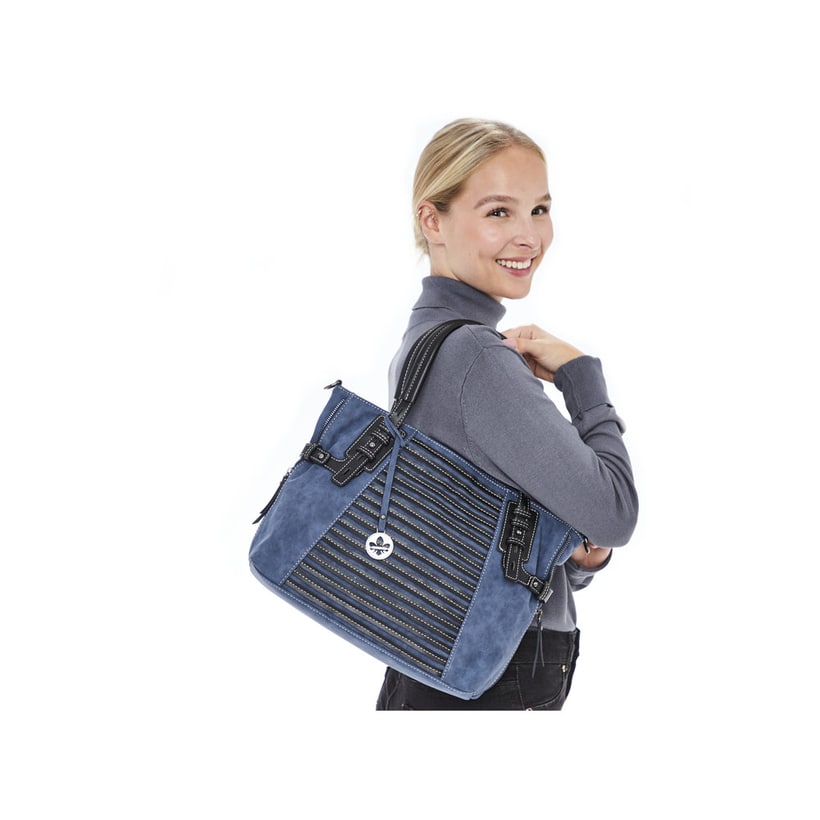 Rieker Artikelnummer H1083-12 Rieker Shopper meeresblau-schwarz Kostenlose Rückgabe
