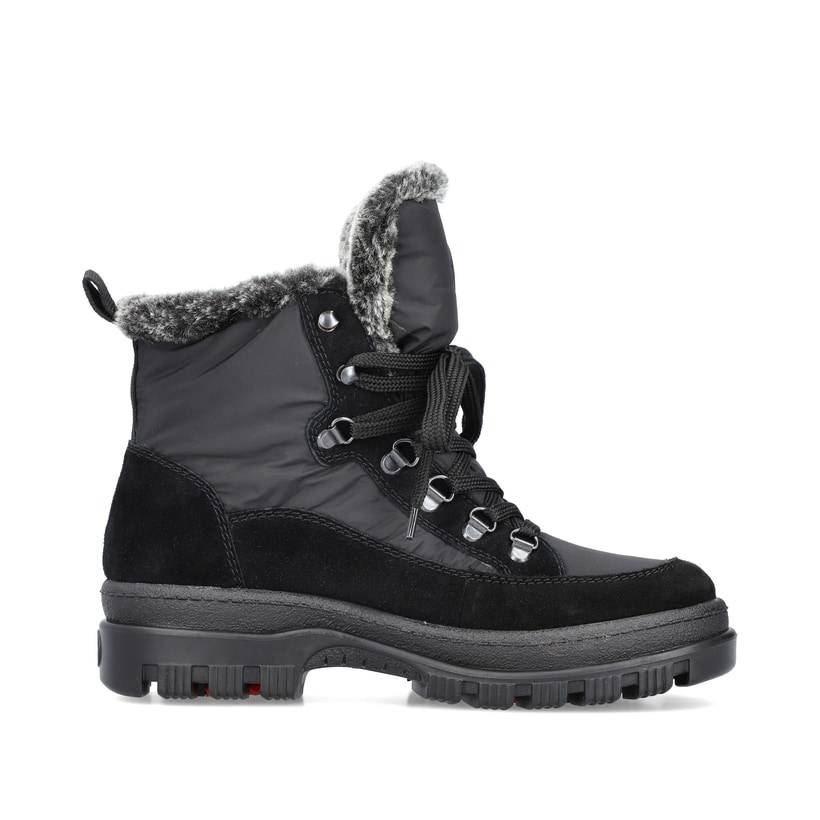 Rieker Artikelnummer X8222-00 Rieker Damen Schnürstiefel nachtschwarz Zeitbegrenzte Promotion