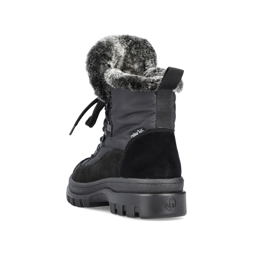 Rieker Artikelnummer X8222-00 Rieker Damen Schnürstiefel nachtschwarz Zeitbegrenzte Promotion