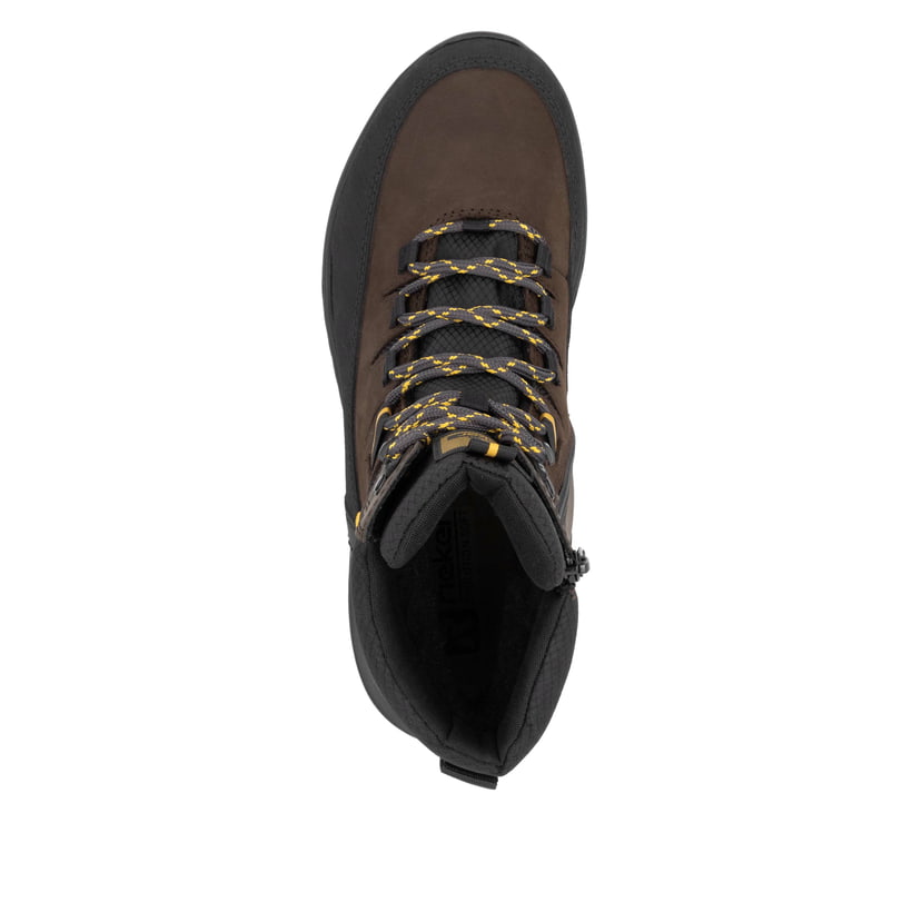 Rieker Artikelnummer U0171-25 Rieker Herren Schnürstiefel holzbraun-schwarz 50% Rabatt mit kostenlosem Versand