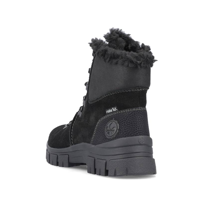 Rieker Artikelnummer Z1010-00 Rieker Damen Schnürstiefel nachtschwarz Fabrikladen