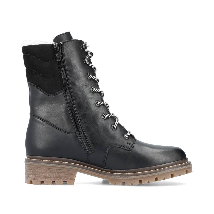 Rieker Artikelnummer Y9232-00 Rieker Damen Schnürstiefel tiefschwarz Begrenzt auf 3 Tage