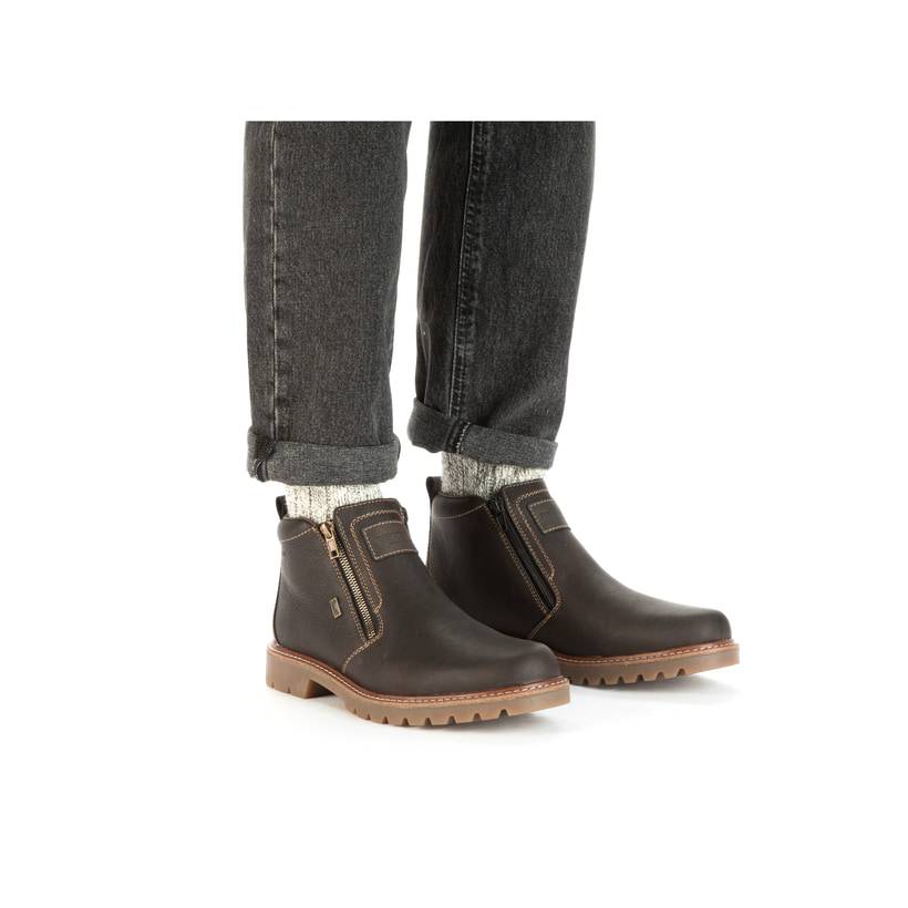 Rieker Artikelnummer 39871-25 Rieker Herren Kurzstiefel schwarzbraun Im Verkauf