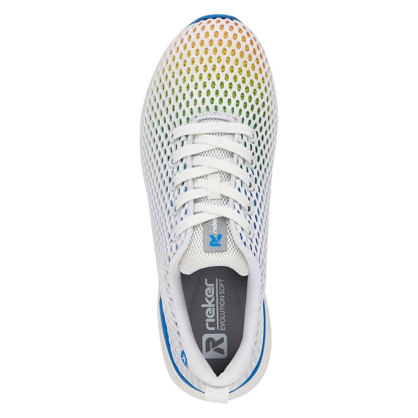 Rieker Artikelnummer 40101-90 Rieker Damen Sneaker Low crystal-white rainbow Online