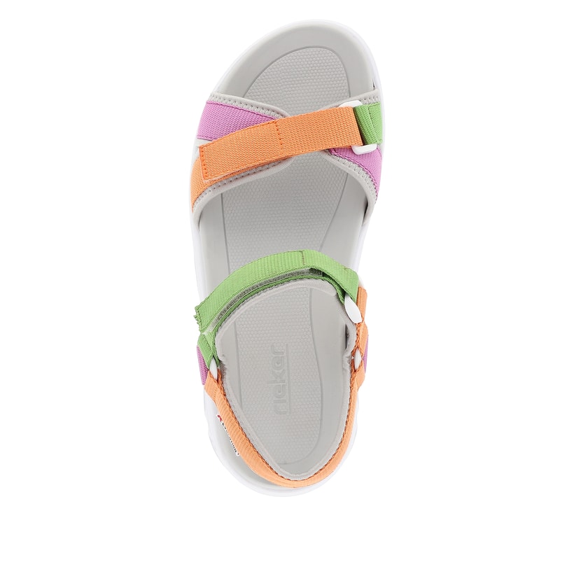Rieker Artikelnummer V8401-91 Rieker Damen Trekkingsandalen mehrfarbig Auslauf