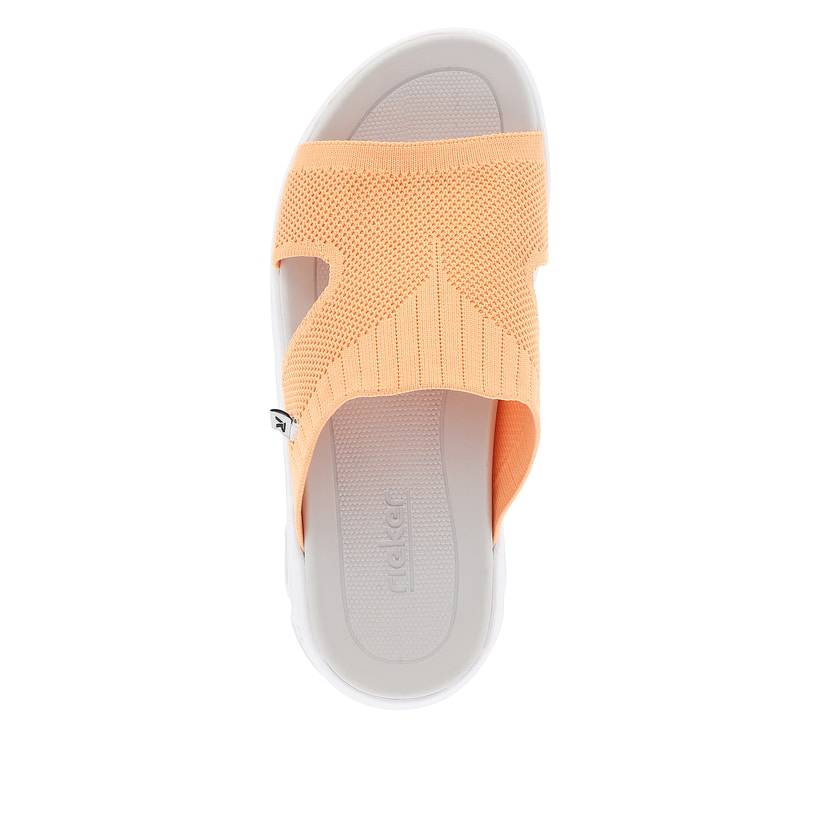 Rieker Artikelnummer V8451-38 Rieker Damen Pantoletten neon orange Verkauf
