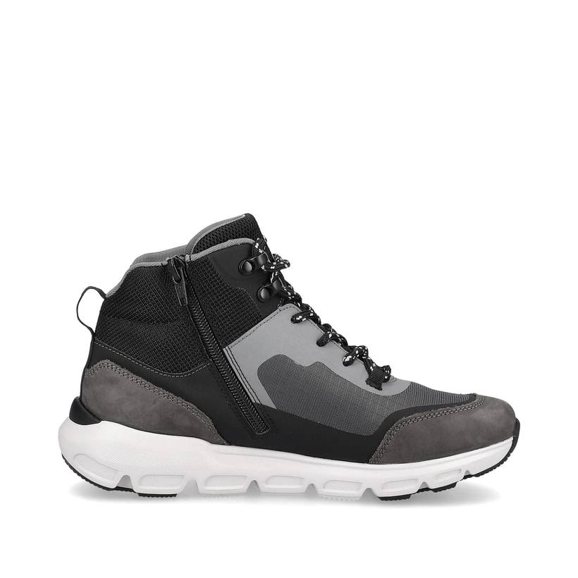Rieker Artikelnummer 40460-45 Rieker Damen Sneaker High stone-grey ocean-blue im Angebot