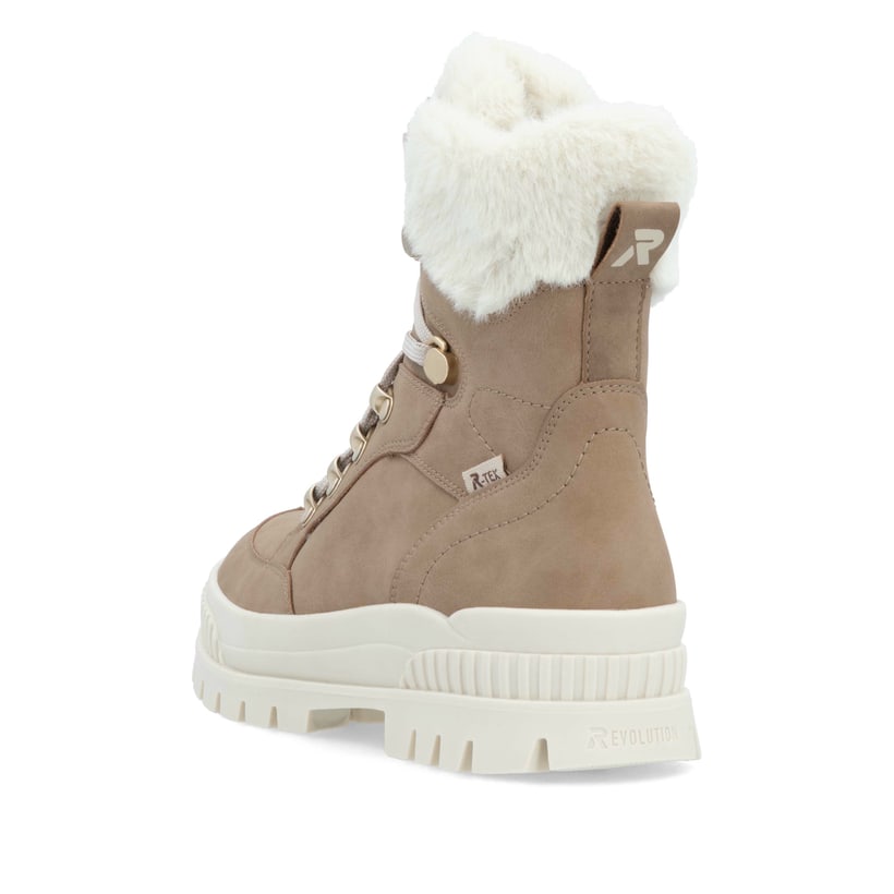 Rieker Artikelnummer W2174-20 Rieker Damen Schnürstiefel braunbeige Günstiger Verkauf
