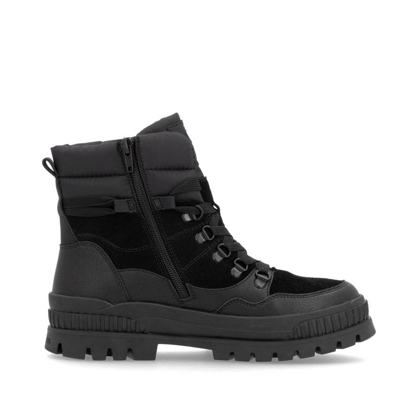 Rieker Artikelnummer W2171-00 Rieker Damen Schnürstiefel carbonschwarz Fabrikverkauf