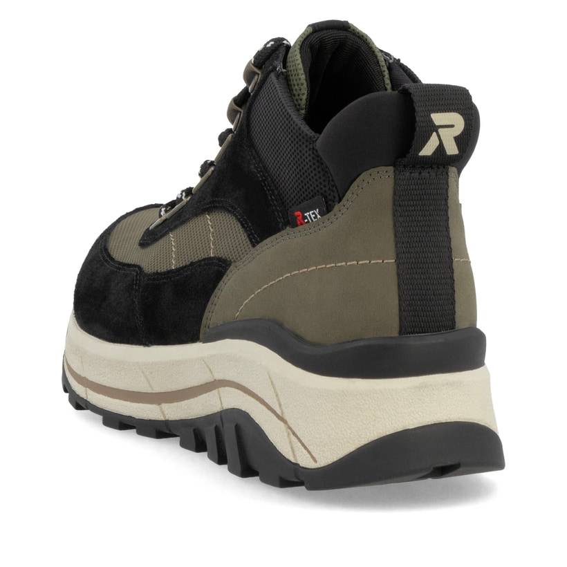 Rieker Artikelnummer W0067-54 Rieker Damen Schnürstiefel urbanschwarz-khaki Meist gekauft