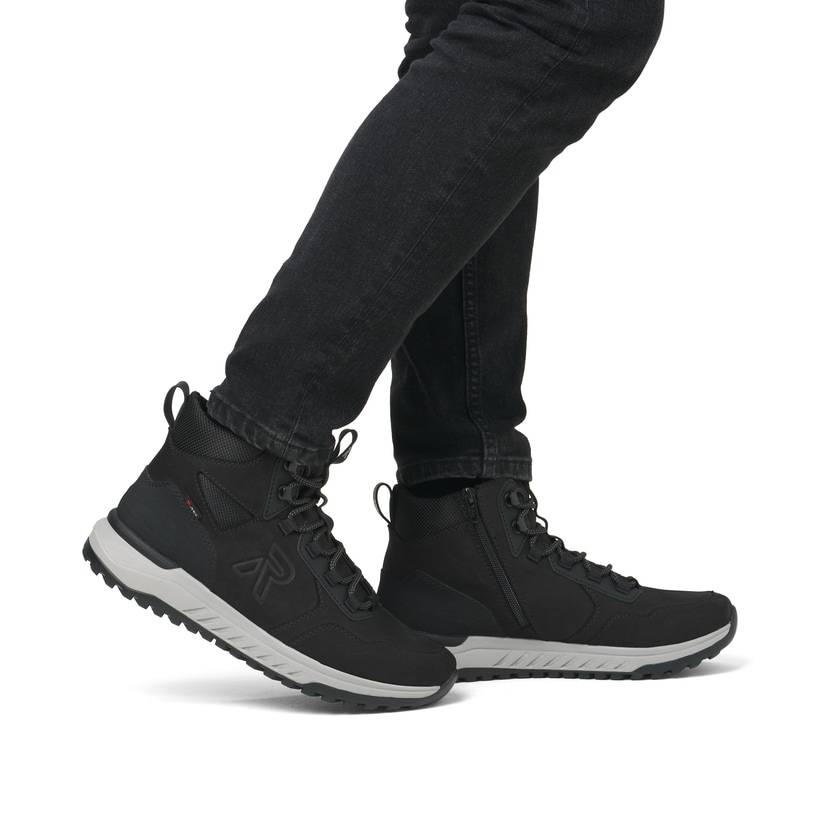 Rieker Artikelnummer U0172-00 Rieker Herren Schnürstiefel graphitschwarz Blitzverkäufe