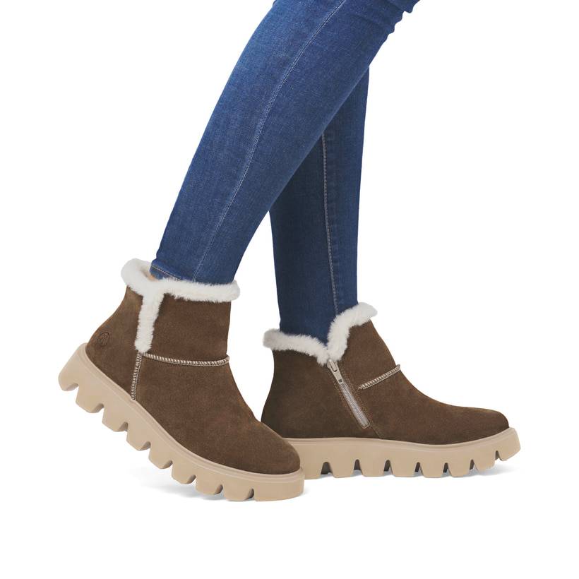 Rieker Artikelnummer W2071-20 Rieker Damen Kurzstiefel zimtbraun Fabrikpreis
