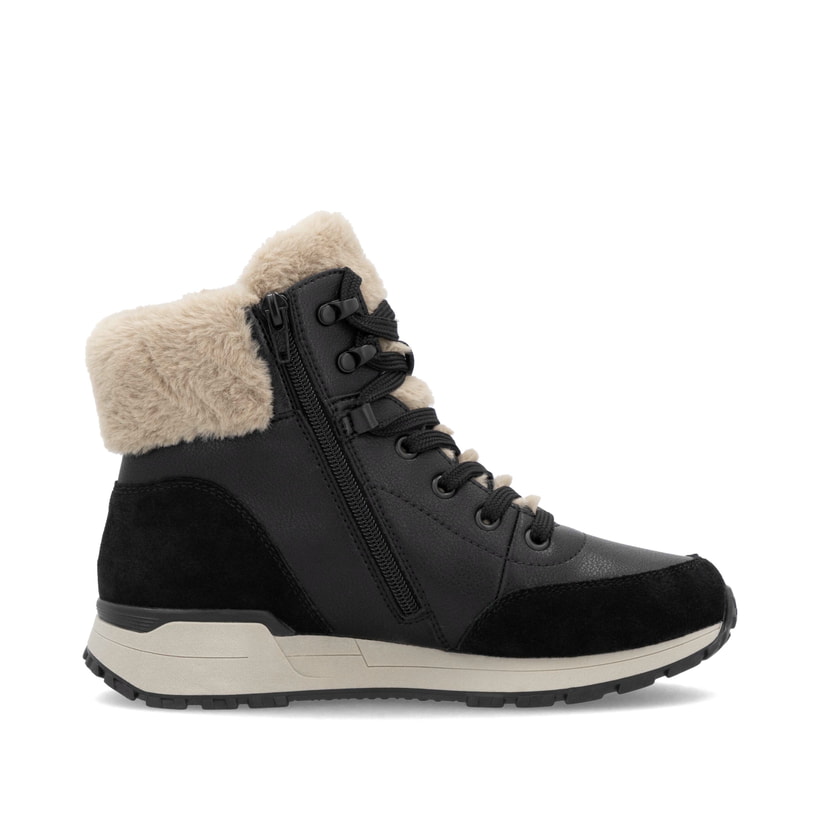 Rieker Artikelnummer W0670-00 Rieker Damen Schnürstiefel carbonschwarz Günstig kaufen