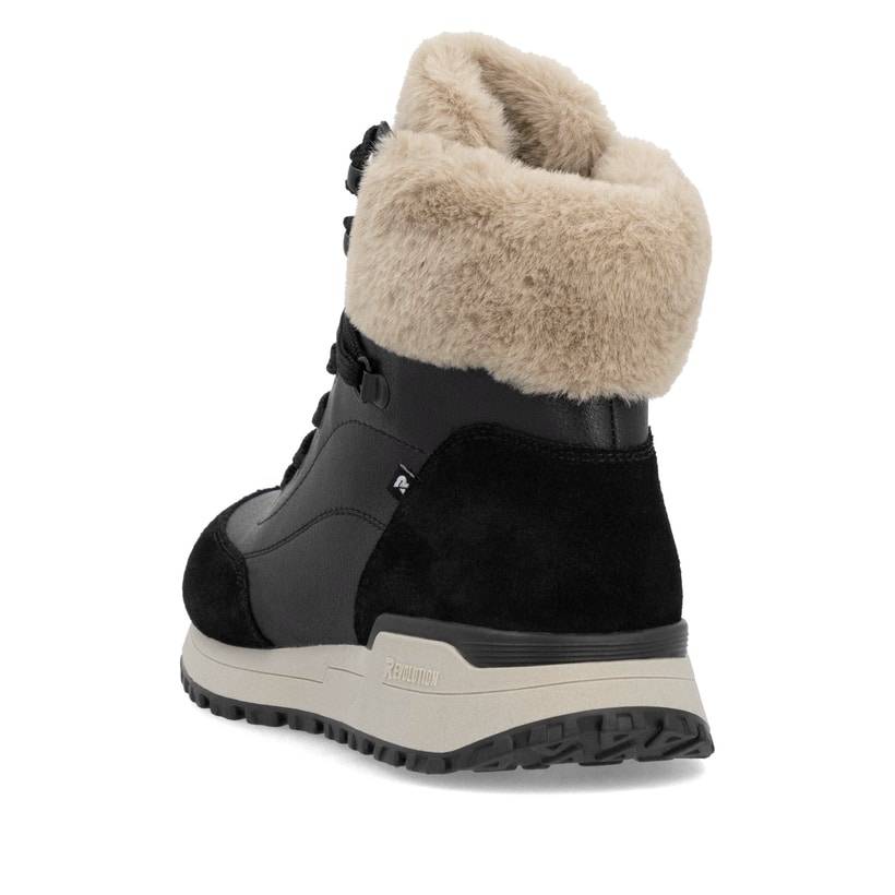Rieker Artikelnummer W0670-00 Rieker Damen Schnürstiefel carbonschwarz Günstig kaufen