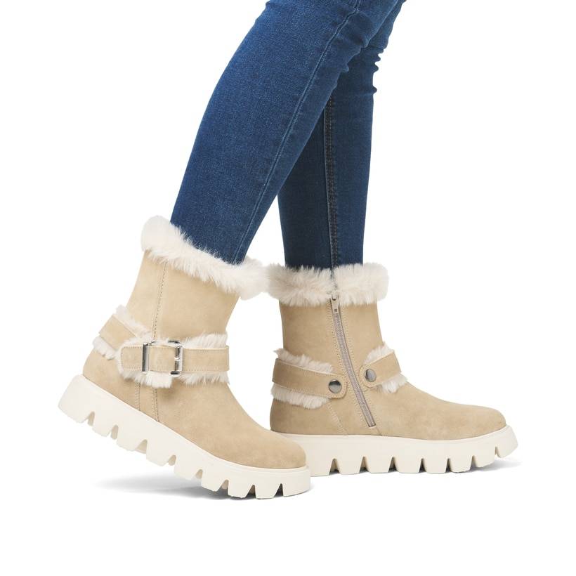 Rieker Artikelnummer W2073-62 Rieker Damen Kurzstiefel lehmbeige Versandkostenfrei