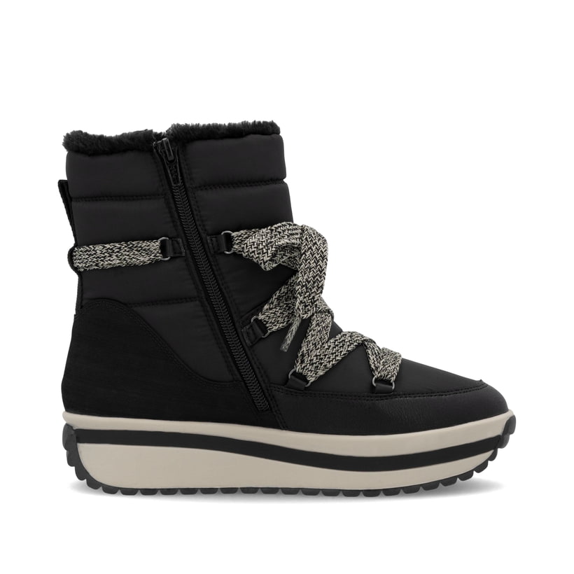 Rieker Artikelnummer W0971-00 Rieker Damen Schnürstiefel asphaltschwarz Flash Sale