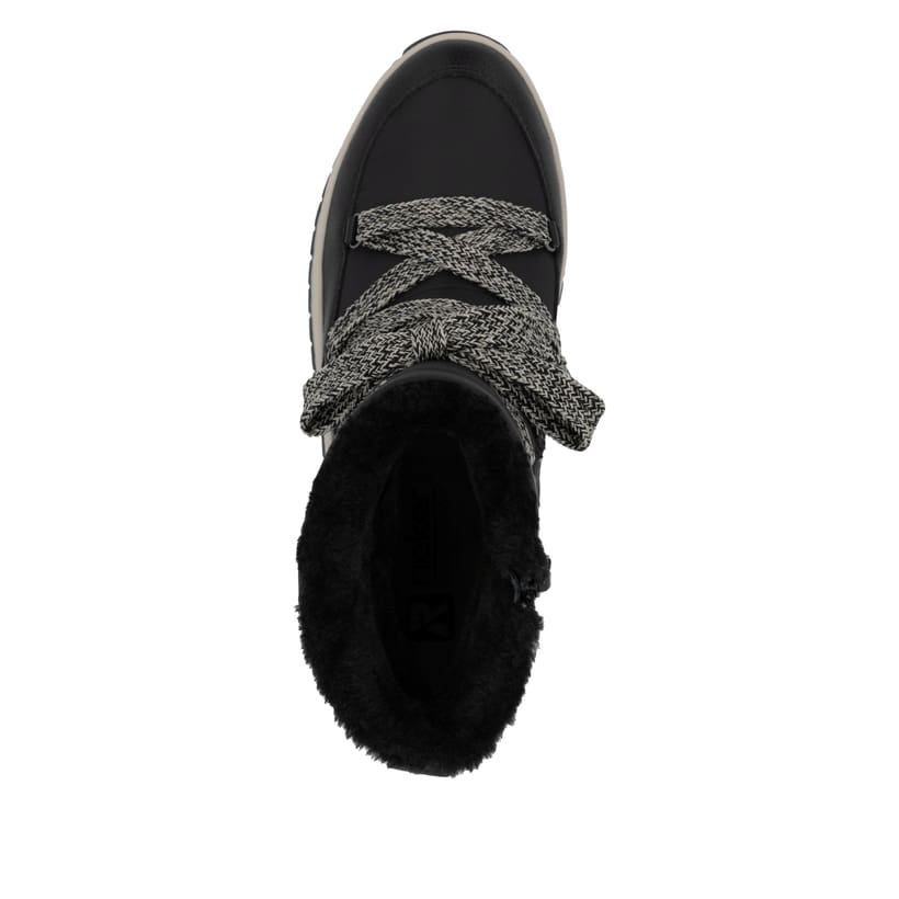 Rieker Artikelnummer W0971-00 Rieker Damen Schnürstiefel asphaltschwarz Flash Sale