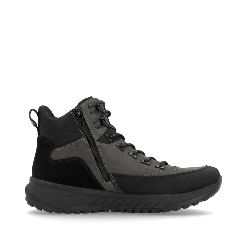Rieker Artikelnummer U0174-42 Rieker Herren Schnürstiefel graphitgrau-schwarz Exklusivangebot