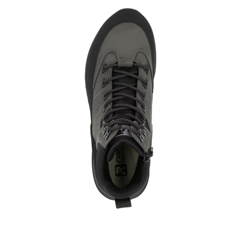 Rieker Artikelnummer U0174-42 Rieker Herren Schnürstiefel graphitgrau-schwarz Exklusivangebot