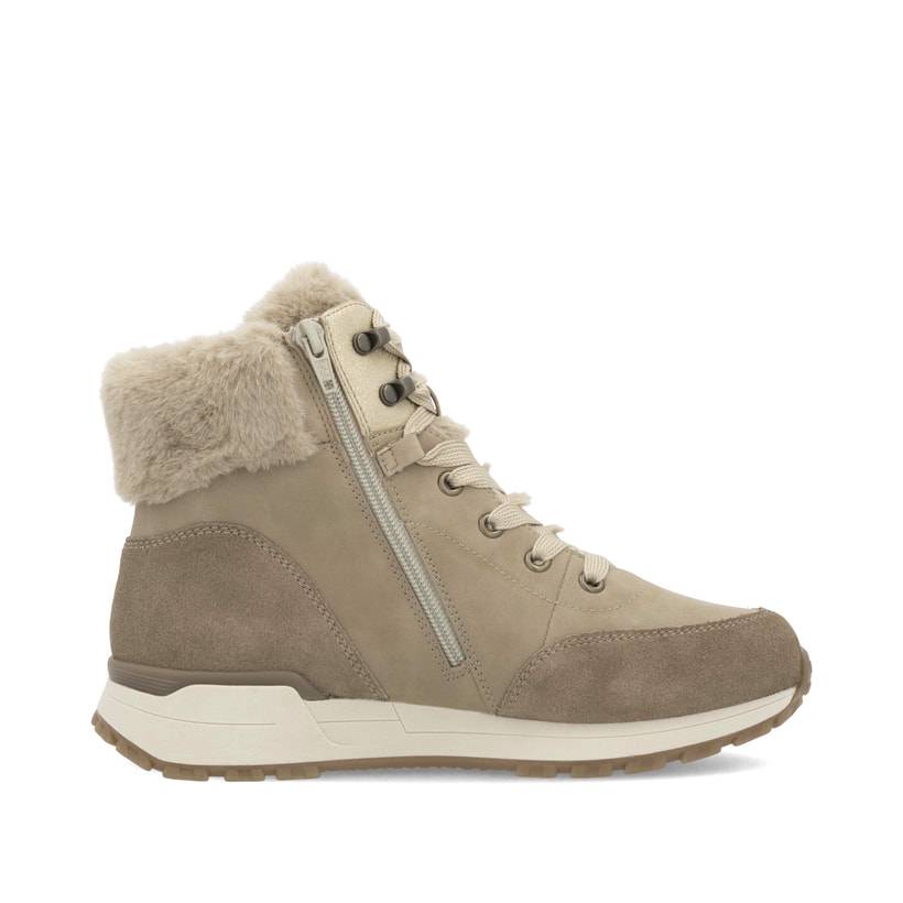 Rieker Artikelnummer W0670-20 Rieker Damen Schnürstiefel braunbeige Saisonschlussverkauf