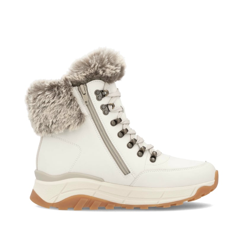 Rieker Artikelnummer W0063-80 Rieker Damen Schnürstiefel cremeweiß Black Friday