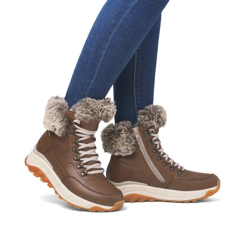 Rieker Artikelnummer W0063-22 Rieker Damen Schnürstiefel zimtbraun Cyber Monday