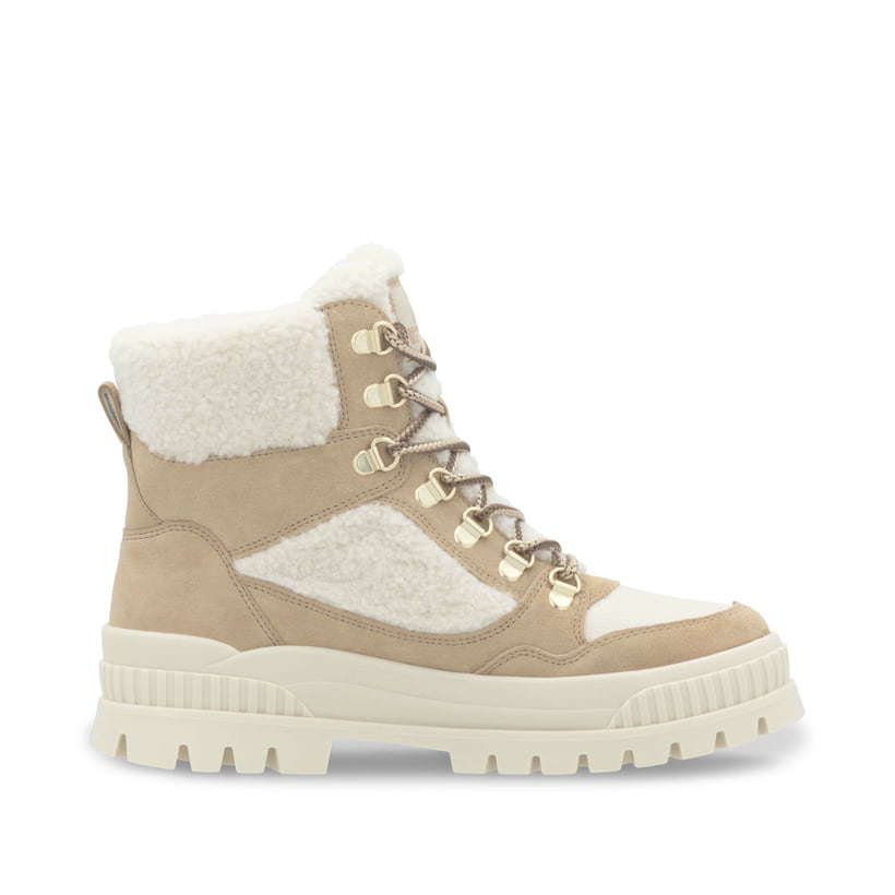 Rieker Artikelnummer W2173-62 Rieker Damen Schnürstiefel sandbeige-cremeweiß Osterangebot