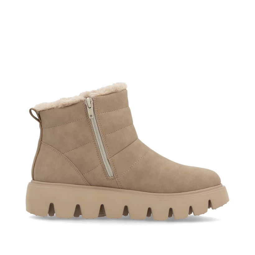 Rieker Artikelnummer W2070-20 Rieker Damen Kurzstiefel lehmbeige Muttertagsangebot