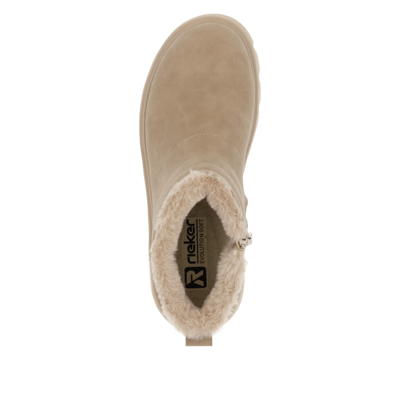 Rieker Artikelnummer W2070-20 Rieker Damen Kurzstiefel lehmbeige Muttertagsangebot