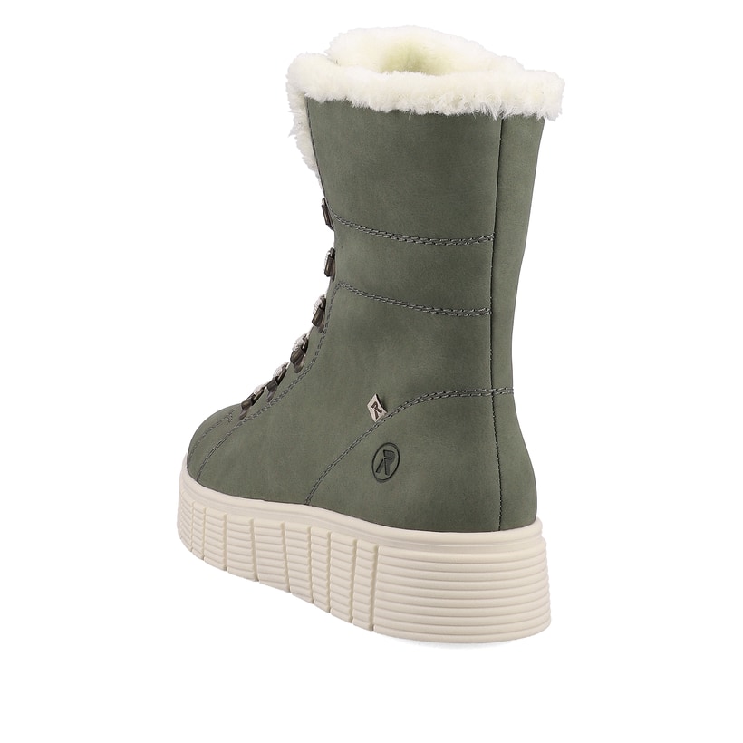 Rieker Artikelnummer W1070-54 Rieker Damen Schnürstiefel khaki snow Vatertagsangebot