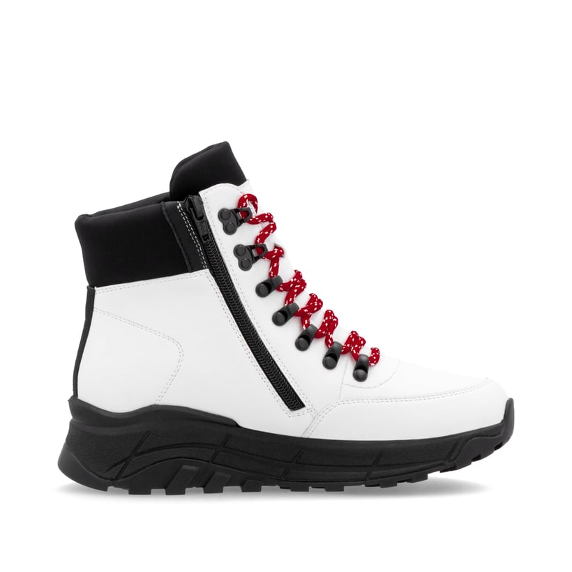 Rieker Artikelnummer W0063-81 Rieker Damen Schnürstiefel macciatoweiß Valentinstagsangebot