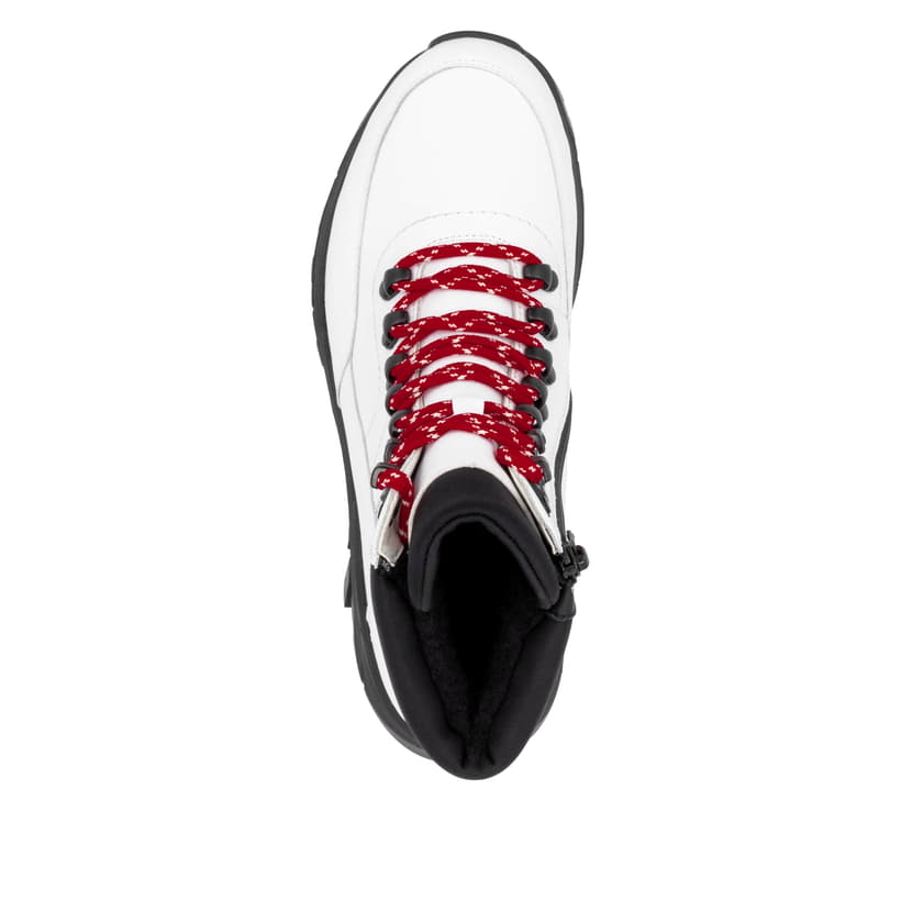Rieker Artikelnummer W0063-81 Rieker Damen Schnürstiefel macciatoweiß Valentinstagsangebot