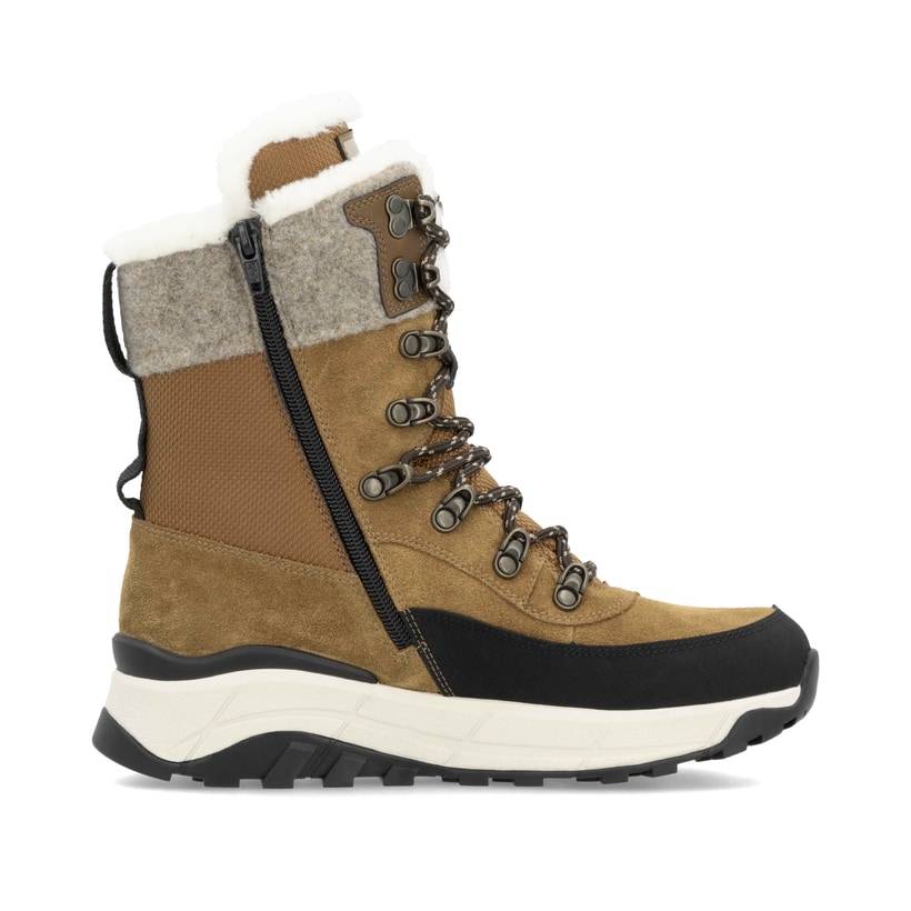 Rieker Artikelnummer W0066-22 Rieker Damen Schnürstiefel kamelbraun Jubiläumsangebot