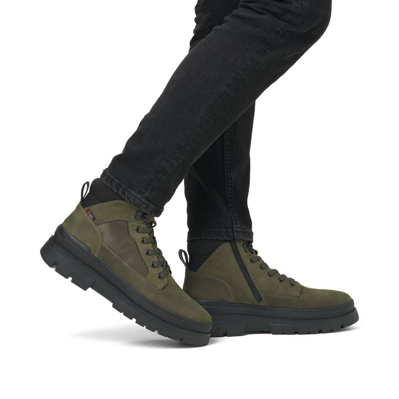Rieker Artikelnummer U1270-54 Rieker Herren Schnürstiefel khaki Lagerräumung
