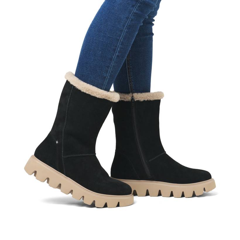 Rieker Artikelnummer W2072-00 Rieker Damen Hochschaftstiefel urbanschwarz Zeitlich begrenztes Angebot