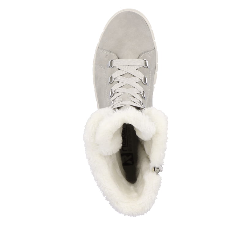 Rieker Artikelnummer W1070-40 Rieker Damen Schnürstiefel platinum grey Blitzangebot