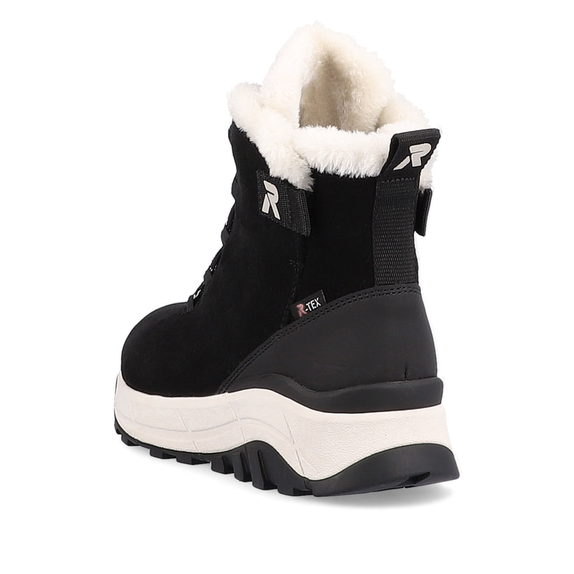 Rieker Artikelnummer W0060-00 Rieker Damen Schnürstiefel deep-black pearl Große Rabatte