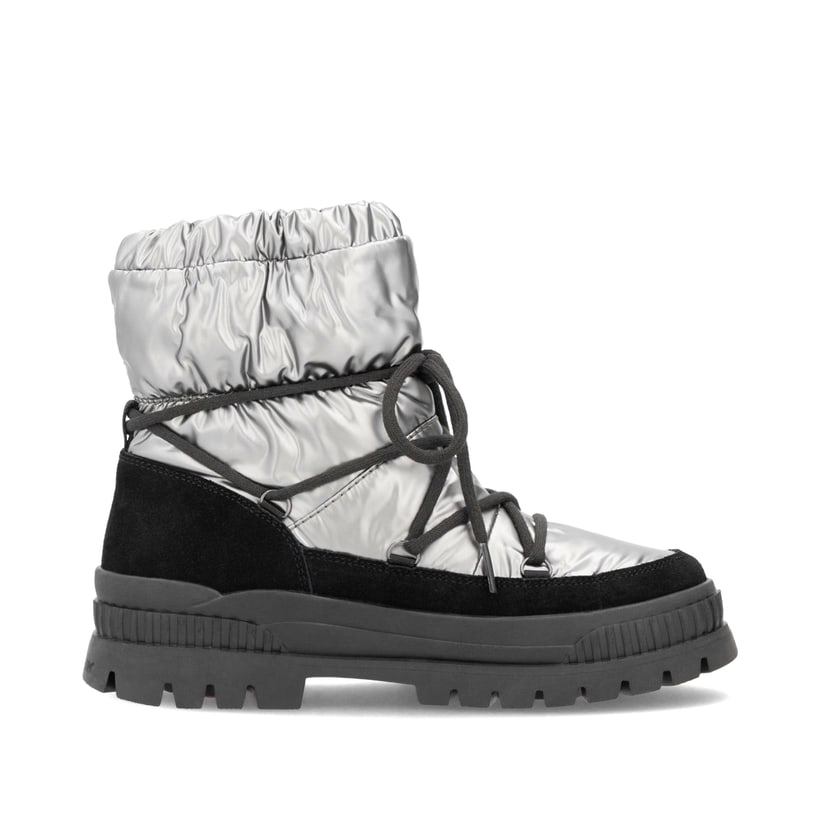 Rieker Artikelnummer W2170-42 Rieker Damen Kurzstiefel silber-schwarz Sonderangebote