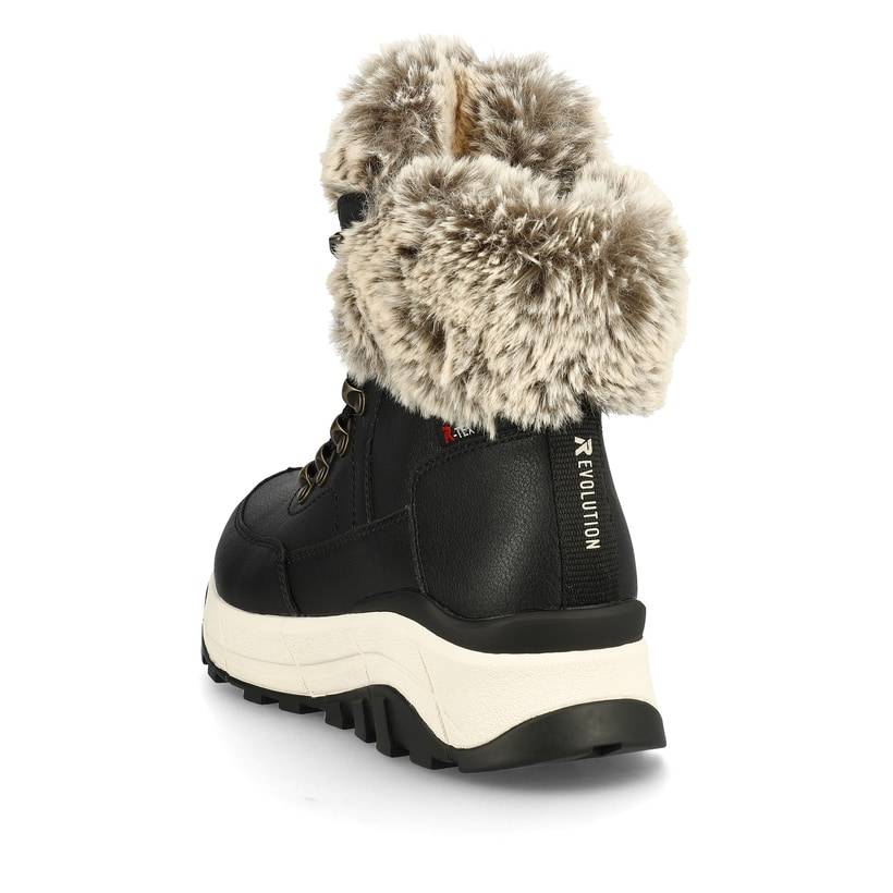 Rieker Artikelnummer W0063-00 Rieker Damen Schnürstiefel stahlschwarz Tiefpreis
