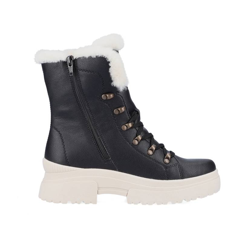 Rieker Artikelnummer W0372-00 Rieker Damen Schnürstiefel deep black Wochenangebot