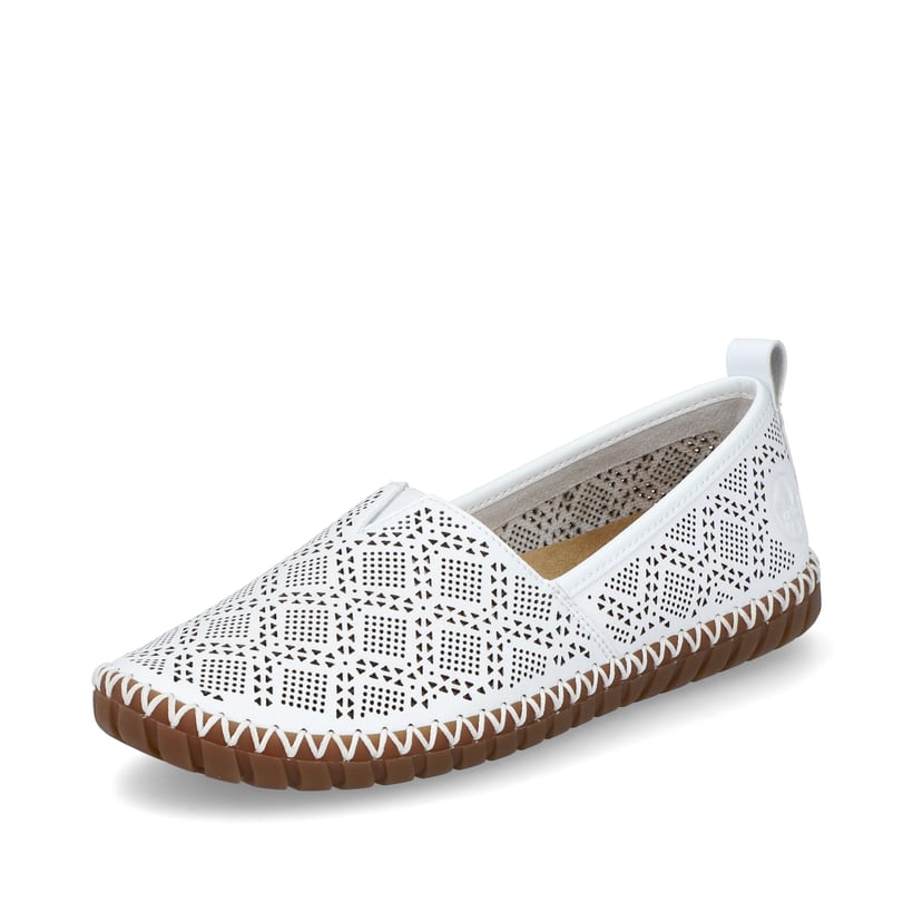 Rieker Artikelnummer M2851-80 Rieker Damen Ballerinas reinweiss Begrenzte Freigabe