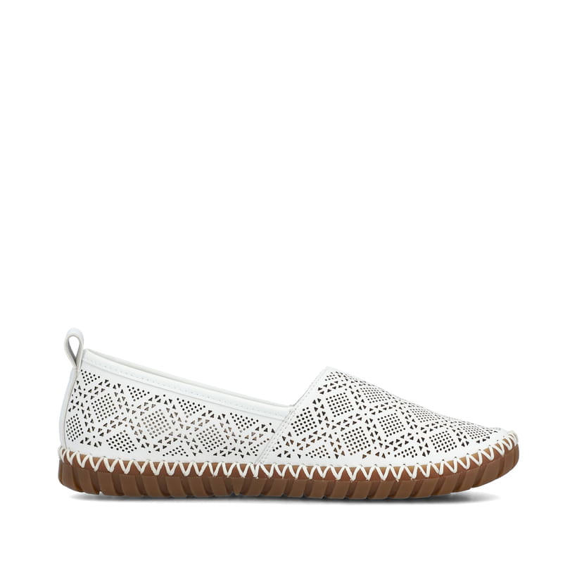 Rieker Artikelnummer M2851-80 Rieker Damen Ballerinas reinweiss Begrenzte Freigabe